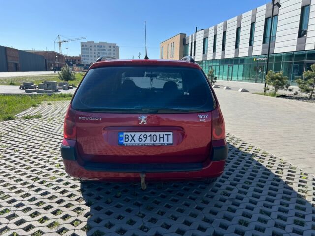 Червоний Пежо 307, об'ємом двигуна 2 л та пробігом 379 тис. км за 4000 $, фото 7 на Automoto.ua