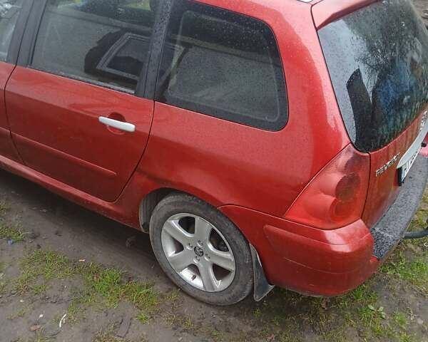 Червоний Пежо 307, об'ємом двигуна 1.97 л та пробігом 278 тис. км за 2950 $, фото 1 на Automoto.ua
