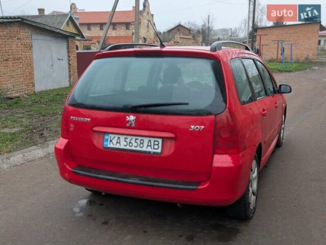 Красный Пежо 307, объемом двигателя 1.59 л и пробегом 350 тыс. км за 3650 $, фото 11 на Automoto.ua