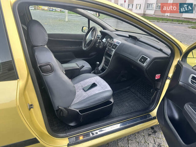 Жовтий Пежо 307, об'ємом двигуна 1.59 л та пробігом 292 тис. км за 2800 $, фото 8 на Automoto.ua
