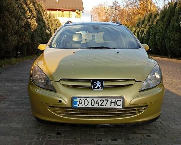 Жовтий Пежо 307, об'ємом двигуна 1.97 л та пробігом 382 тис. км за 2900 $, фото 4 на Automoto.ua