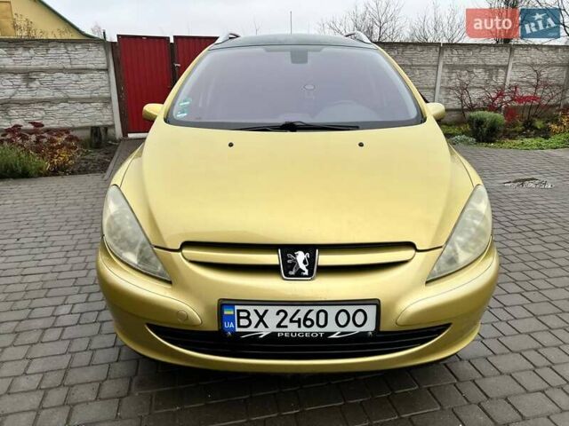 Желтый Пежо 307, объемом двигателя 1.6 л и пробегом 204 тыс. км за 3950 $, фото 1 на Automoto.ua