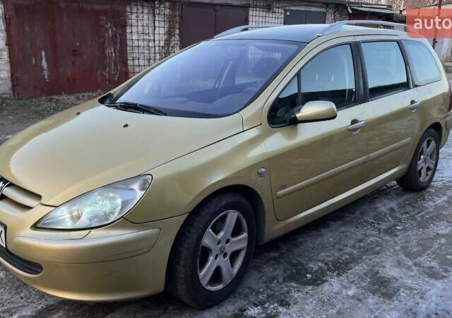 Желтый Пежо 307, объемом двигателя 2 л и пробегом 334 тыс. км за 3700 $, фото 7 на Automoto.ua