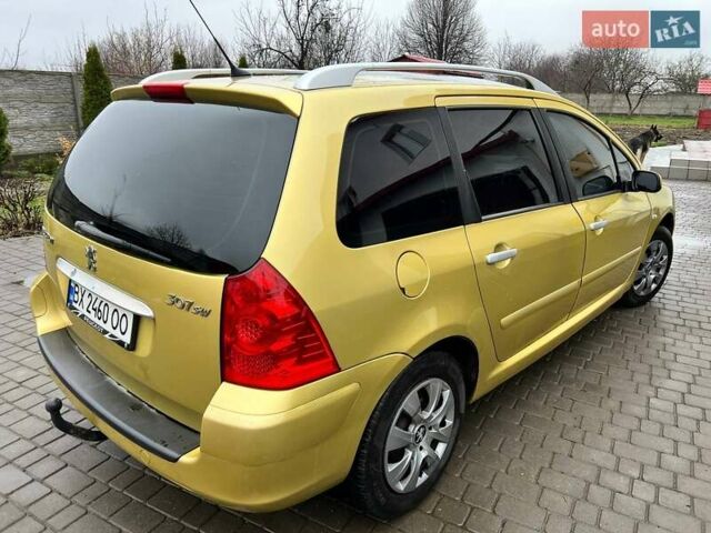 Желтый Пежо 307, объемом двигателя 1.6 л и пробегом 204 тыс. км за 3950 $, фото 12 на Automoto.ua