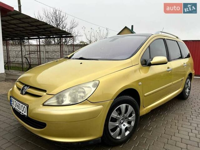 Желтый Пежо 307, объемом двигателя 1.6 л и пробегом 204 тыс. км за 3950 $, фото 14 на Automoto.ua