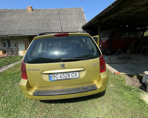 Жовтий Пежо 307, об'ємом двигуна 2 л та пробігом 210 тис. км за 3000 $, фото 4 на Automoto.ua