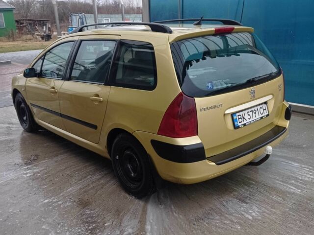 Жовтий Пежо 307, об'ємом двигуна 2 л та пробігом 255 тис. км за 3800 $, фото 3 на Automoto.ua