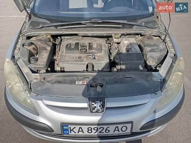Сірий Пежо 307, об'ємом двигуна 2 л та пробігом 355 тис. км за 3300 $, фото 14 на Automoto.ua