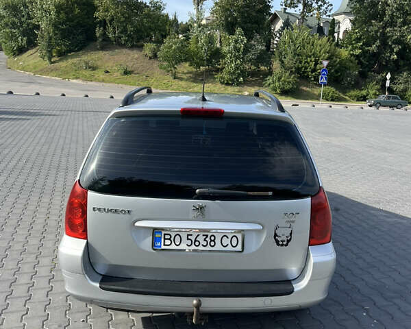 Серый Пежо 307, объемом двигателя 1.56 л и пробегом 380 тыс. км за 4150 $, фото 10 на Automoto.ua