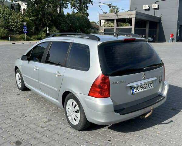 Серый Пежо 307, объемом двигателя 1.56 л и пробегом 380 тыс. км за 4150 $, фото 9 на Automoto.ua