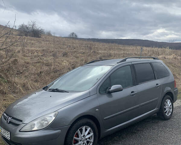 Сірий Пежо 307, об'ємом двигуна 1.59 л та пробігом 275 тис. км за 2999 $, фото 1 на Automoto.ua