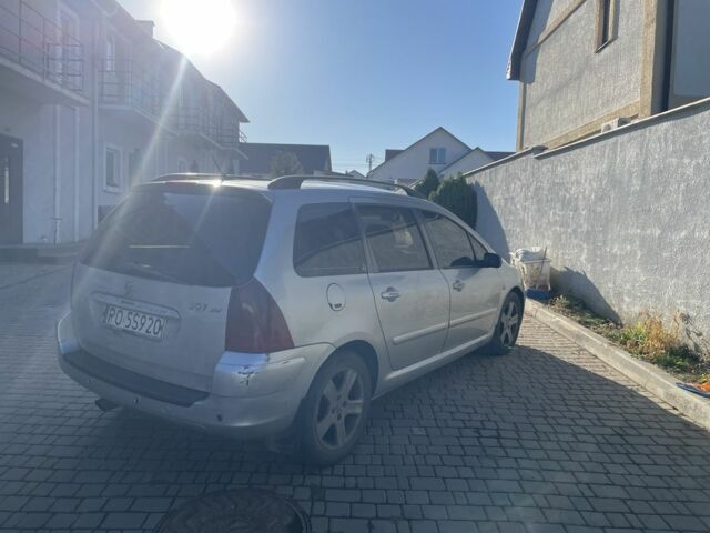 Сірий Пежо 307, об'ємом двигуна 2 л та пробігом 380 тис. км за 1750 $, фото 1 на Automoto.ua