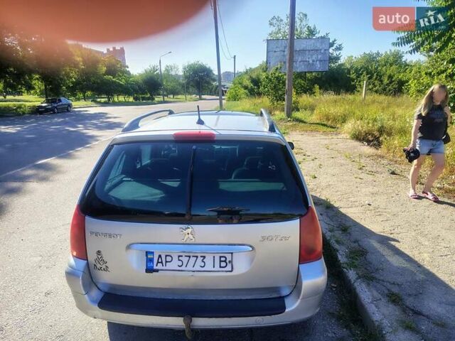 Серый Пежо 307, объемом двигателя 2 л и пробегом 320 тыс. км за 3000 $, фото 4 на Automoto.ua