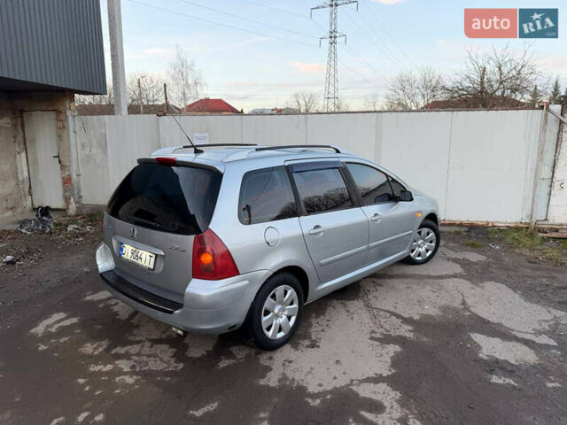 Серый Пежо 307, объемом двигателя 2 л и пробегом 208 тыс. км за 3250 $, фото 12 на Automoto.ua