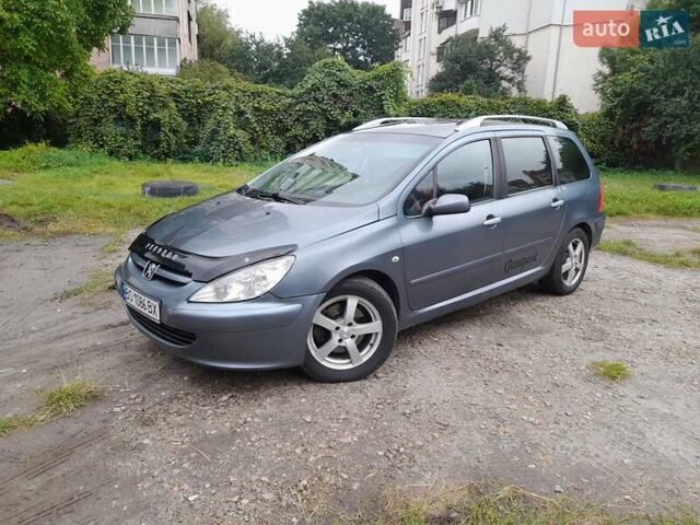 Серый Пежо 307, объемом двигателя 2 л и пробегом 315 тыс. км за 4000 $, фото 1 на Automoto.ua