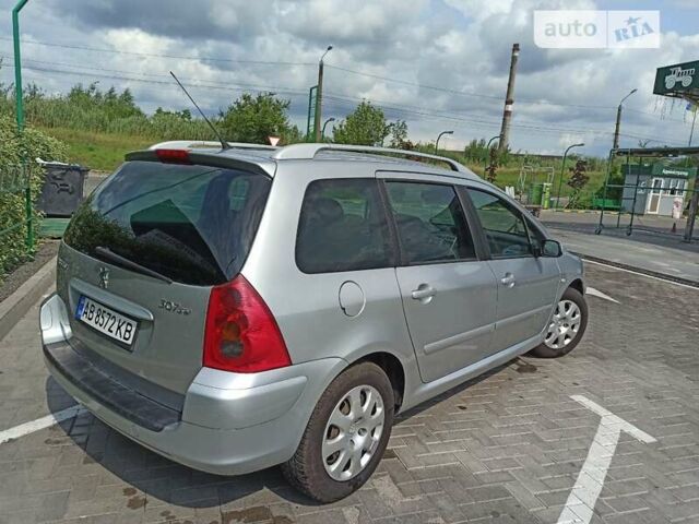 Сірий Пежо 307, об'ємом двигуна 1.6 л та пробігом 280 тис. км за 3550 $, фото 9 на Automoto.ua