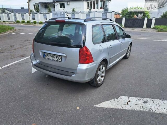 Серый Пежо 307, объемом двигателя 2 л и пробегом 320 тыс. км за 4400 $, фото 7 на Automoto.ua