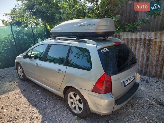 Серый Пежо 307, объемом двигателя 2 л и пробегом 287 тыс. км за 3500 $, фото 2 на Automoto.ua