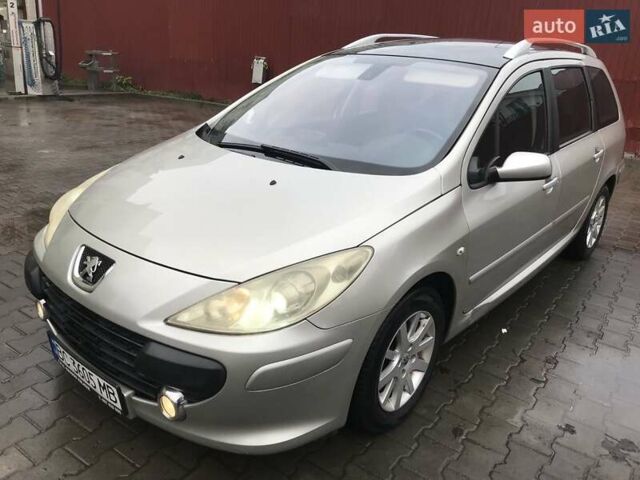 Сірий Пежо 307, об'ємом двигуна 1.59 л та пробігом 221 тис. км за 5500 $, фото 1 на Automoto.ua