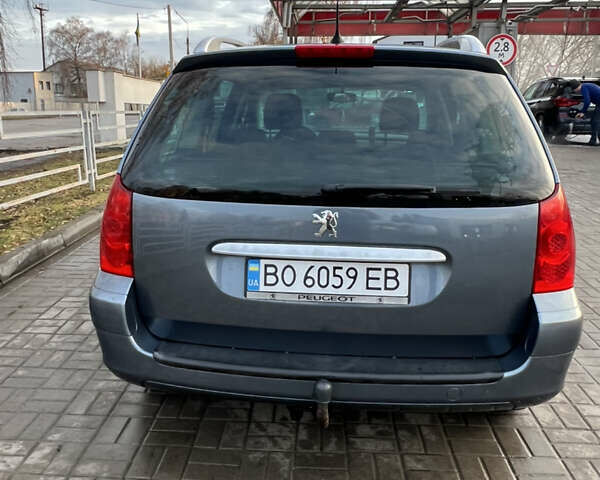 Серый Пежо 307, объемом двигателя 1.6 л и пробегом 242 тыс. км за 4800 $, фото 12 на Automoto.ua