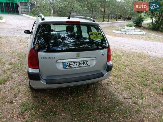 Серый Пежо 307, объемом двигателя 1.56 л и пробегом 286 тыс. км за 4500 $, фото 3 на Automoto.ua