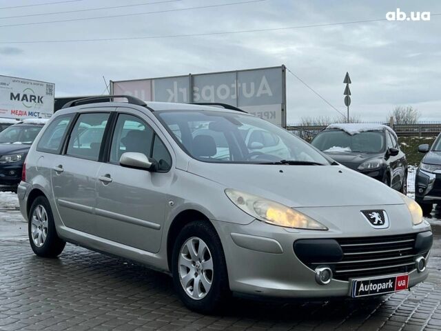 Сірий Пежо 307, об'ємом двигуна 1.6 л та пробігом 208 тис. км за 4190 $, фото 2 на Automoto.ua