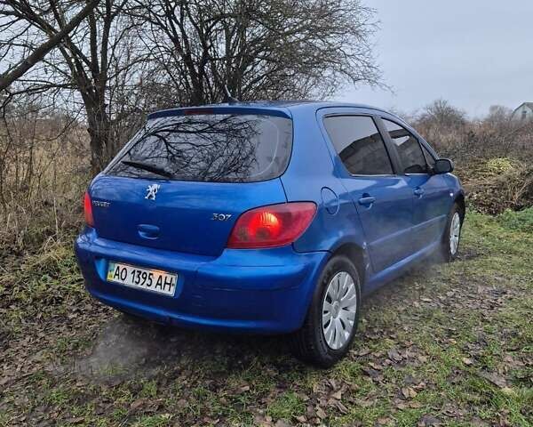 Синий Пежо 307, объемом двигателя 1.4 л и пробегом 286 тыс. км за 1950 $, фото 5 на Automoto.ua