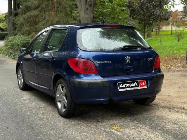 Синий Пежо 307, объемом двигателя 2 л и пробегом 296 тыс. км за 3590 $, фото 6 на Automoto.ua