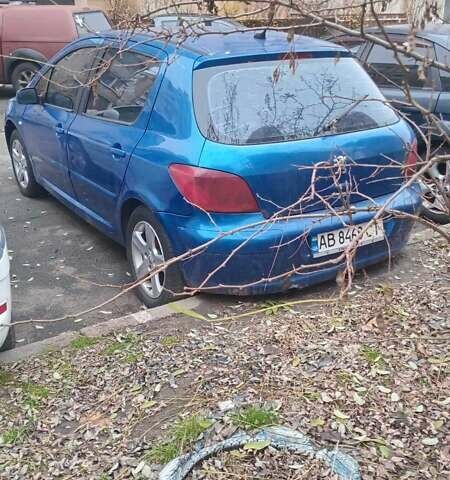 Синій Пежо 307, об'ємом двигуна 2 л та пробігом 428 тис. км за 1800 $, фото 1 на Automoto.ua