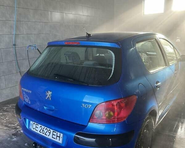 Синий Пежо 307, объемом двигателя 1.59 л и пробегом 255 тыс. км за 2950 $, фото 4 на Automoto.ua