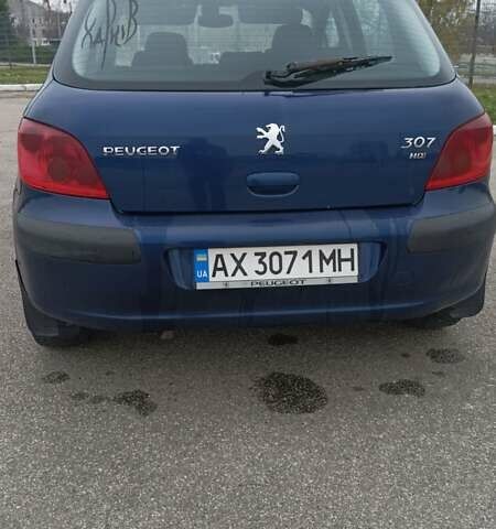 Синій Пежо 307, об'ємом двигуна 2 л та пробігом 434 тис. км за 3000 $, фото 8 на Automoto.ua