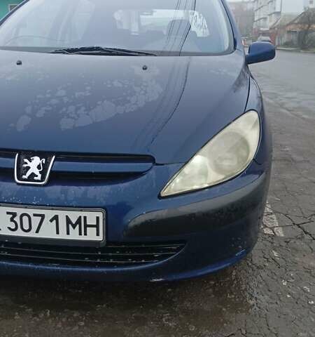 Синий Пежо 307, объемом двигателя 2 л и пробегом 432 тыс. км за 2800 $, фото 7 на Automoto.ua