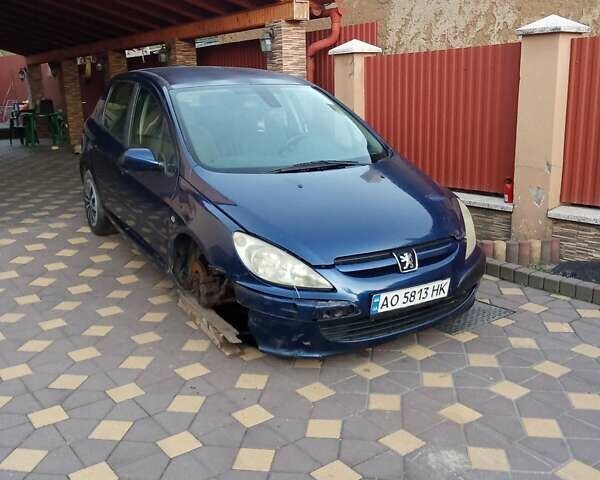 Синій Пежо 307, об'ємом двигуна 2 л та пробігом 347 тис. км за 999 $, фото 14 на Automoto.ua