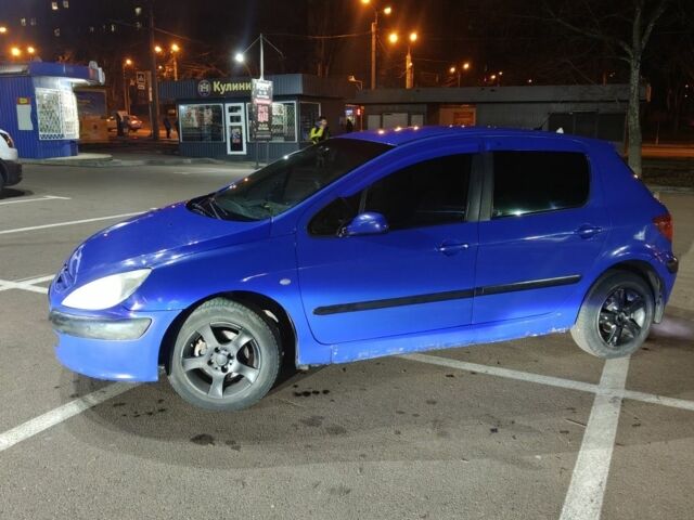 Синий Пежо 307, объемом двигателя 1.4 л и пробегом 777 тыс. км за 2499 $, фото 9 на Automoto.ua