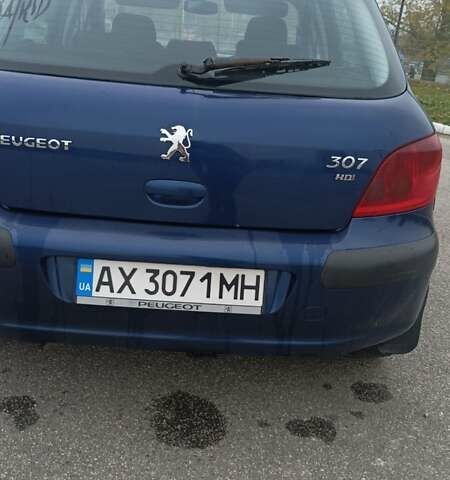 Синій Пежо 307, об'ємом двигуна 2 л та пробігом 434 тис. км за 3000 $, фото 6 на Automoto.ua