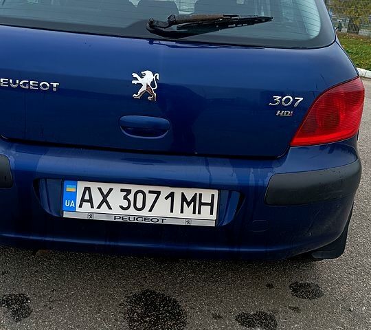Синій Пежо 307, об'ємом двигуна 2 л та пробігом 434 тис. км за 3000 $, фото 9 на Automoto.ua