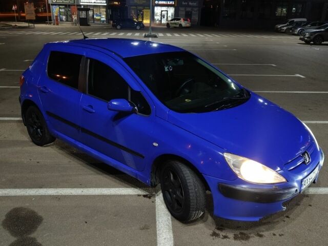 Синий Пежо 307, объемом двигателя 1.4 л и пробегом 777 тыс. км за 2499 $, фото 1 на Automoto.ua
