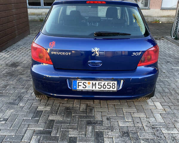 Синій Пежо 307, об'ємом двигуна 1.6 л та пробігом 192 тис. км за 4600 $, фото 3 на Automoto.ua