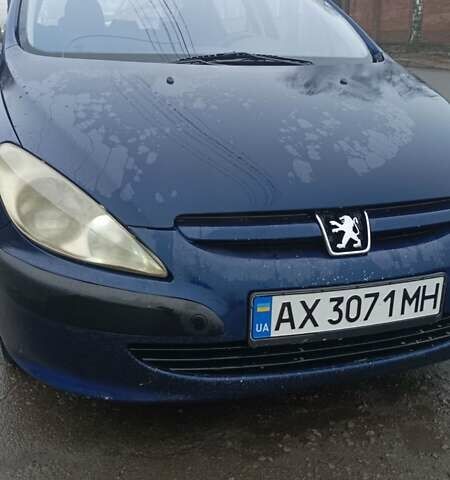 Синий Пежо 307, объемом двигателя 2 л и пробегом 432 тыс. км за 2800 $, фото 8 на Automoto.ua