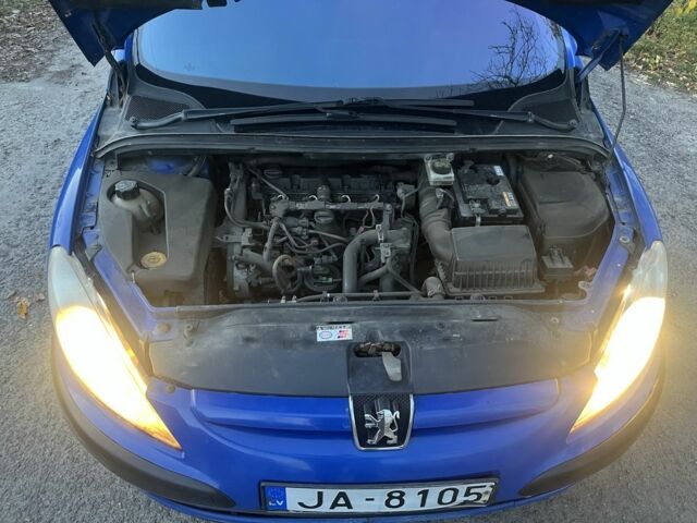 Синій Пежо 307, об'ємом двигуна 2 л та пробігом 279 тис. км за 1699 $, фото 19 на Automoto.ua