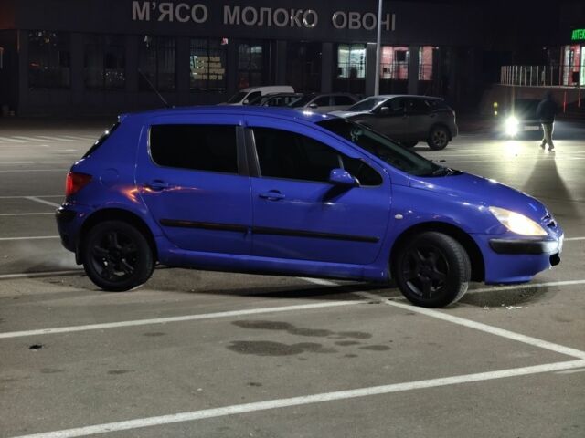 Синий Пежо 307, объемом двигателя 1.4 л и пробегом 777 тыс. км за 2499 $, фото 11 на Automoto.ua