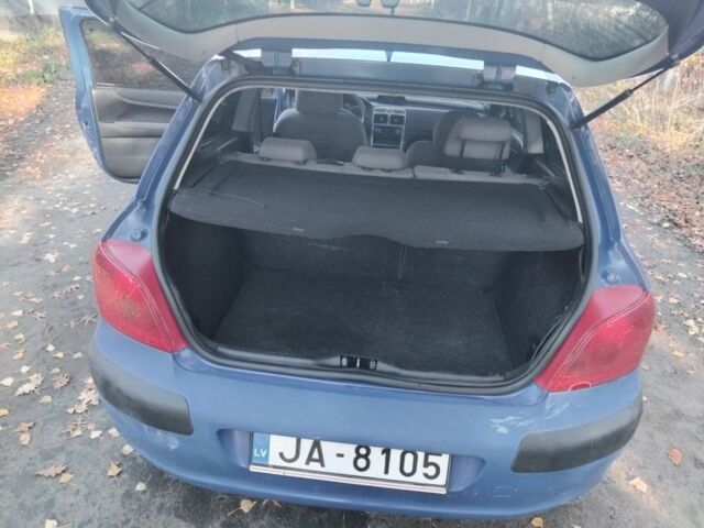 Синій Пежо 307, об'ємом двигуна 2 л та пробігом 260 тис. км за 1699 $, фото 12 на Automoto.ua