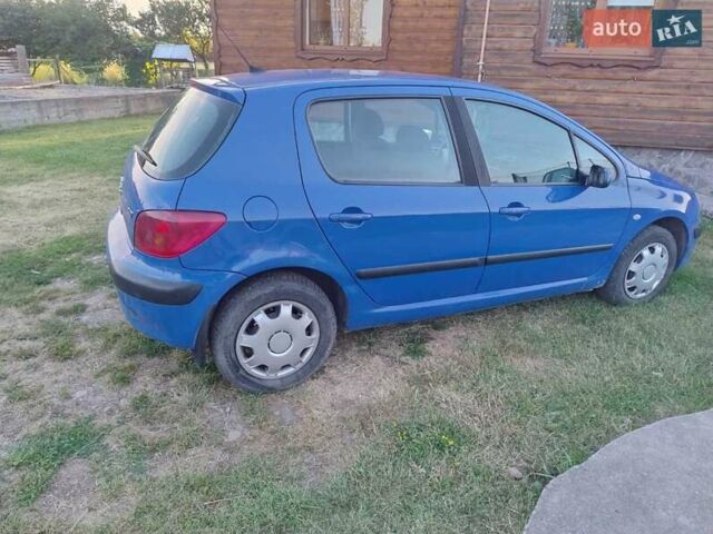 Синий Пежо 307, объемом двигателя 1.59 л и пробегом 310 тыс. км за 3500 $, фото 10 на Automoto.ua