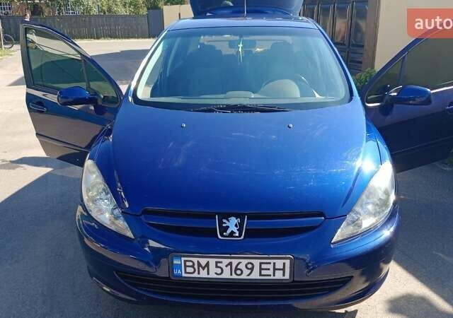 Синий Пежо 307, объемом двигателя 2 л и пробегом 183 тыс. км за 5000 $, фото 5 на Automoto.ua