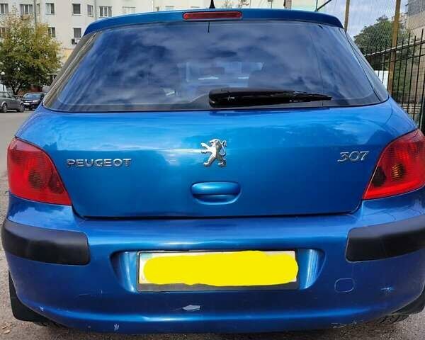Синий Пежо 307, объемом двигателя 1.6 л и пробегом 141 тыс. км за 4500 $, фото 11 на Automoto.ua