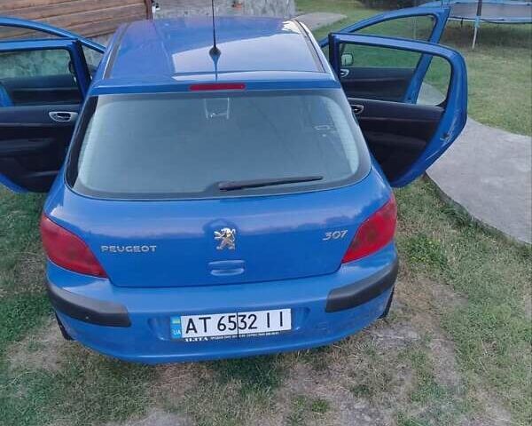 Синий Пежо 307, объемом двигателя 1.59 л и пробегом 310 тыс. км за 3500 $, фото 12 на Automoto.ua
