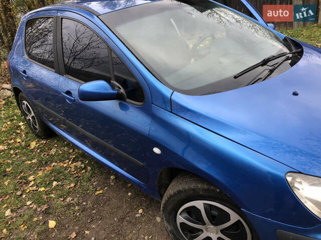 Синий Пежо 307, объемом двигателя 1.59 л и пробегом 357 тыс. км за 3400 $, фото 19 на Automoto.ua