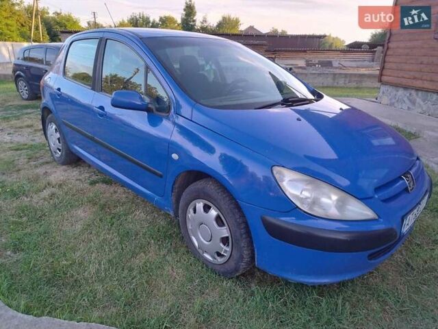 Синий Пежо 307, объемом двигателя 1.59 л и пробегом 310 тыс. км за 3500 $, фото 6 на Automoto.ua