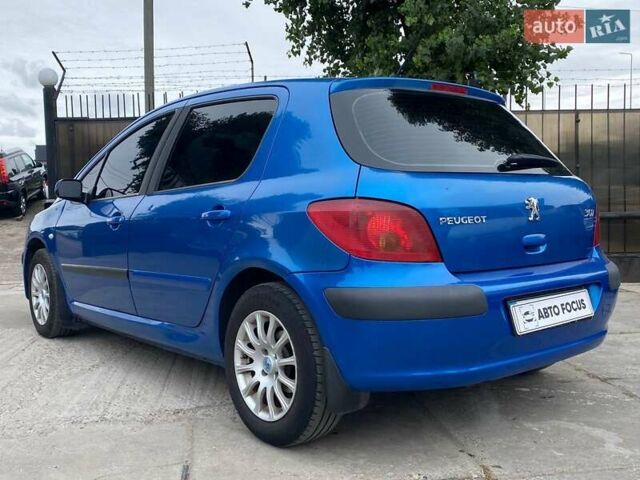 Пежо 307 2004 в Киеве на Automoto.ua Синий Пежо 307, объемом двигателя 1.6 л и пробегом 266 тыс. км за 3690 $, фото 6 на Automoto.ua
