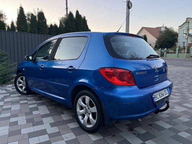 Синий Пежо 307, объемом двигателя 2 л и пробегом 391 тыс. км за 3450 $, фото 3 на Automoto.ua